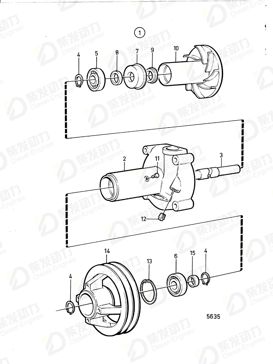 VOLVO Spacer ring 910396 Drawing